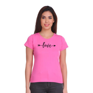 Tees World Love Graphic Printed Tshirt For Women |100% Cotton