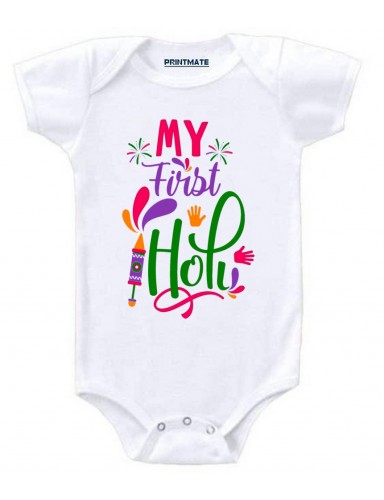 My First Holi Baby Romper And Onesies